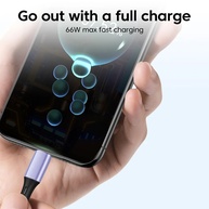 Cabo USB-C 66/100W: Carregamento Turbo e Dados! - imagem 2