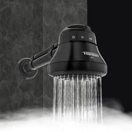 Chuveiro Elétrico Ducha Faminho 4T Black 220V 6800W com Cano 30cm - Tecnologia Premium para Banhos Incríveis - imagem 3