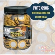 Moeda de Chocolate Ki-Kakau – Pote 690g com 200 Unidades em Média | Delicioso Chocolate ao Leite em Formato de Moeda - imagem 2