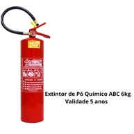 Extintor Pqs - Pó 6Kg ABC - Validade De Carga 5 Anos + Suporte de Parede - imagem 3