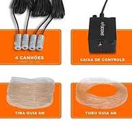 Fita Led Neon RGB Automotiva Shocklight SL-FTRGB4: Iluminação Interna Personalizada com App 6m - imagem 5