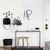 Escultura Decorativa de Parede Home em MDF 6mm Preto - Design Moderno para Ambientes Acogedores - imagem 5