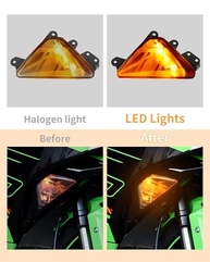 Luz de Seta LED Dianteira Âmbar/Branca para Kawasaki Ninja ZX-6R 2024-2025 - imagem 4