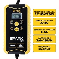 Carregador Inteligente Portátil 6V/12V 150AH Spark BR - Bateria Sempre Nova! - imagem 3