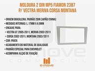 Moldura 2 Din 7" Fiamon Prata para Vectra GT, Meriva, Corsa e Montana (2002-2011) - imagem 3