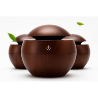 Difusor de Aromas Ultrassônico 130ML com LED 7 Cores e Umidificação - Design Madeira, USB-C, Silencioso, Ideal para Aromaterapia e Ambientes Relaxantes - imagem 2