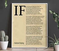 Impressão Artística do Poema 'If' por Rudyard Kipling - Pôster de Parede Inspirador em Pergaminho (5 x 7) - imagem 5