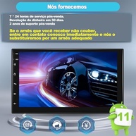 Central Multimídia Android 13 Slim 7" IPS: Carplay/Android Auto Sem Fio, Bluetooth 5.0 e Mais! - imagem 5