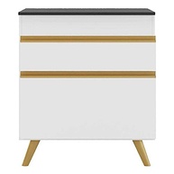 Balcão de Cozinha para Cooktop 70 cm com 1 Porta e 1 Gaveta Veneza Gw Multimóveis Branco – Design Moderno e Funcionalidade - imagem 5