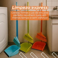 Kit Vassoura & Pá Premium 70 cm – Cerdas Firmes, Limpeza Profissional e Design Moderno - imagem 4