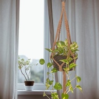 Suporte de Corda Macramê 70 cm para Vasos de Plantas - Bege | Decoração Elegante e Sustentável - imagem 5
