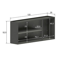 Armário Aéreo Cozinha 120cm Bertolini 7008 - imagem 2