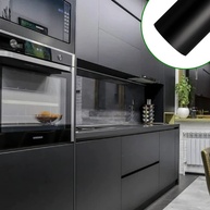 Adesivo Vinil Preto Fosco 10m x 70cm - Decore Móveis, Geladeira e Carro com Estilo - imagem 1