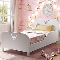 Cama Infantil Realeza Branca com Colchão Incluso 70x150cm - imagem 2