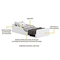 Cama Montessoriana Infantil Segura – 70x150cm - imagem 2