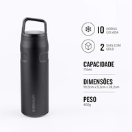 Garrafa Stanley Aerolight 710ml com Tampa de Fluxo Rápido - Isolamento a Vácuo, Leve e à Prova de Vazamento - imagem 4