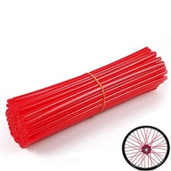Capas Protetoras para Raios de Bicicleta e Moto - 72 Peças Universais Vermelhas - imagem 1