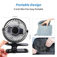 Ventilador de Mesa USB Potente 3 Velocidades com Rotação 720° - Compacto e Silencioso para Casa e Escritório - imagem 3