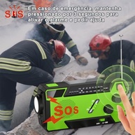 Rádio de Emergência Solar 7400mAh: Sua Conexão Segura em Qualquer Situação - imagem 4