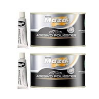 Kit 2 Massas Poliéster Automotiva Premium 750g com Catalisador - Maza - imagem 2