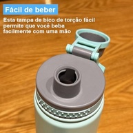 Garrafa Térmica Inox 750ML MODUS - Isolamento a Vácuo, Esportiva e Ecológica (Verde) - imagem 5