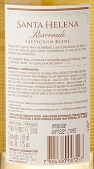 Santa Helena Vinho Reservado Sauvignon Blanc 750Ml - imagem 3