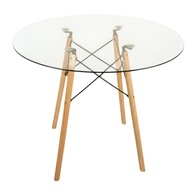 Base para Mesa Eiffel 75cm em Eucalipto com Estrutura Metálica - Estilo Charles Eames - imagem 3
