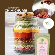 Tempero Funcional 100% Natural CoCook Chimichurri Sabor Andes 75g para Carnes, Frango e Salsinha Zero Glúten, Zero Lactose, Zero Conservantes, Zero Corantes, Zero Sódio - Rende até 30 porções - imagem 4