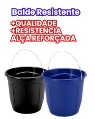 Kit com 2 Baldes Reforçados 7,5L com Alça - Ideal para Limpeza e Armazenamento - imagem 5