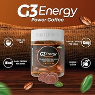 Cafeína em Goma Energético Pré treino Power Coffee - 75mg de Cafeína por Goma Sunflower - imagem 2