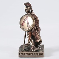 Rei Leônidas de Esparta - Estatueta em Resina com Acabamento Bronze | 7,6 cm | Veronese Design - imagem 5