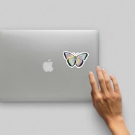 Adesivo Borboleta Tie Dye Estética 7,6cm - Decore Seu Mundo com Estilo! - imagem 4