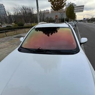 Sunset Orange Red Window Tint VLT 78% - Película Automotiva Cerâmica Camaleão com Efeito Chromatic - imagem 2