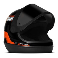 Capacete Fechado Pro Tork Sport 788 Laranja - Tamanho 56 com Viseira Fumê - imagem 5