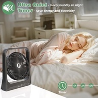 Ventilador Portátil USB 8" com Bateria Recarregável 10400mAh - 28h de Uso | Ideal para Mesa, Escritório, Camping e Ambientes Internos - imagem 5