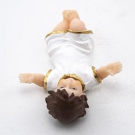Imagem Menino Jesus em Resina Branca 8 cm - Decoração Sagrada Elegante - imagem 4