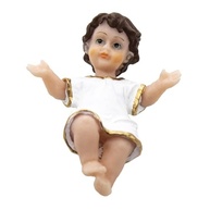 Imagem Menino Jesus em Resina Branca 8 cm - Decoração Sagrada Elegante - imagem 2