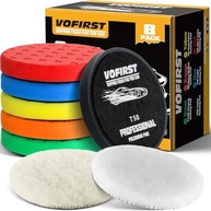 Kit com 8 Almofadas de Polimento 6,5" - Espuma e Lã para Acabamento Automotivo Profissional - imagem 2