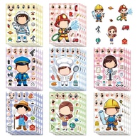 8 Adesivos Kawaii Worker: Crie Rostos e Personalize Tudo! - imagem 1