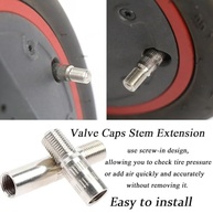 Kit 8 Extensores de Válvula Cromada 39mm e 27mm para Carro, Moto e Caminhão - imagem 4