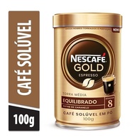 Nescafé Gold Espresso, Equilibrado 8, Café Solúvel em Pó, 100g - imagem 3