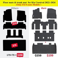 Tapetes de Chão e Porta-Malas Premium para Kia Carnival 2022-2025 (8 Lugares) - imagem 3