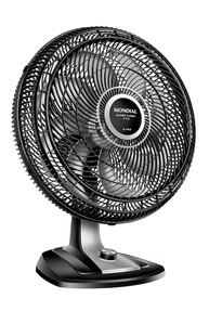 Ventilador Mondial 50cm Super Turbo 8 Pás - 150W, Design Moderno Preto/Prata - imagem 1