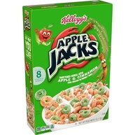 Kellogg's Apple Jacks Breakfast Cereal, 8 Vitamins and Minerals, Kids Snacks, Original, 10.1oz Box (1 Box) - imagem 2