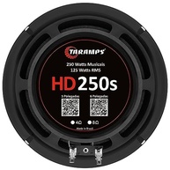 Alto Falante Taramps 6 HD 250S 8 Ohms (Par) - Potência e Qualidade para Seu Som Automotivo - imagem 4