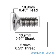 Parafusos de Disco de Freio Inox PAPrime Ave (8 Unidades) - Segurança e Durabilidade para Honda e Acura - imagem 3