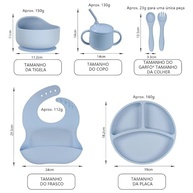 Kit Introdução Alimentar Bebê 8 Peças - Silicone Seguro, Ergonômico e Sem BPA - imagem 3