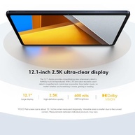 Xiaomi Poco Pad Tablet de 12,1 polegadas, 8 GB de RAM + 256 GB de ROM, tablet Android WiFi, resolução de 2560 x 1600, tela de 120 Hz, bateria de 10000 mAh, carregamento rápido de 33 W(Cinza) - imagem 7