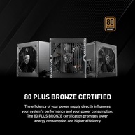 Fonte de Alimentação MSI MAG A650BN - 650W, 80 Plus, Bronze, PFC Ativo - imagem 3