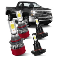 Lâmpadas LED 9005/5202 para Chevrolet Silverado 2500/3500HD (2015-2019): 800% Mais Brilho e Segurança - imagem 1